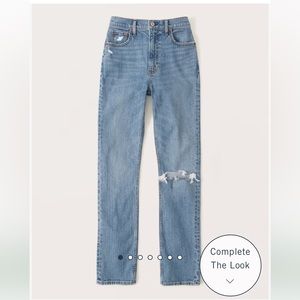A&F Ultra High Rise 90s Slim Straight Jean